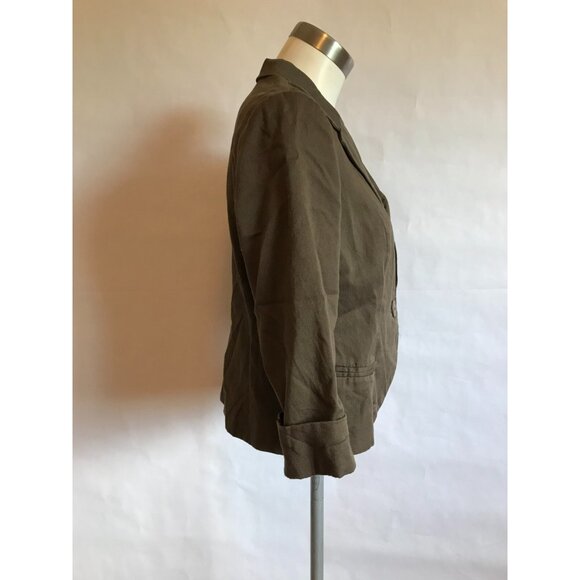 Tabitha Anthropologie Gray 3/4 Sleeve Blazer Jacket, Size 6 (US) - Picture 6 of 11